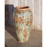 Thumbnail for Tuscany FNT3805 Ceramic Triple Vase Complete Fountain Kit Vase Fountain Blue Thumb 