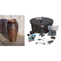 Thumbnail for Tuscany FNT3806 Ceramic Triple Vase Complete Fountain Kit Vase Fountain Blue Thumb 