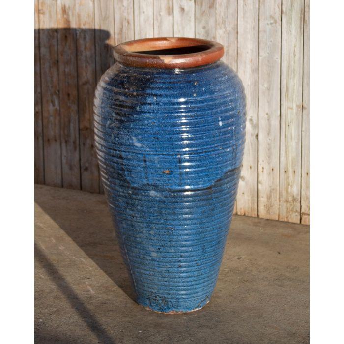 Tuscany FNT3807 Ceramic Triple Vase Complete Fountain Kit Vase Fountain Blue Thumb 