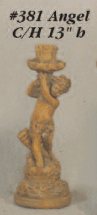 Thumbnail for Angel Candlestick Cast Stone Outdoor Asian Collection Wall Ornament Tuscan 