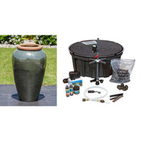 Thumbnail for Tuscany FNT3826 Ceramic Triple Vase Complete Fountain Kit Vase Fountain Blue Thumb 