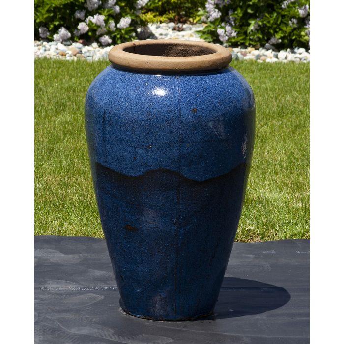 Tuscany FNT3831 Ceramic Triple Vase Complete Fountain Kit Vase Fountain Blue Thumb 