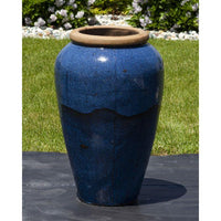 Thumbnail for Tuscany FNT3831 Ceramic Triple Vase Complete Fountain Kit Vase Fountain Blue Thumb 