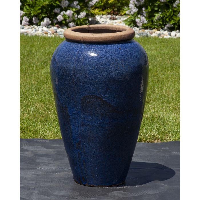 Tuscany FNT3834 Ceramic Triple Vase Complete Fountain Kit Vase Fountain Blue Thumb 