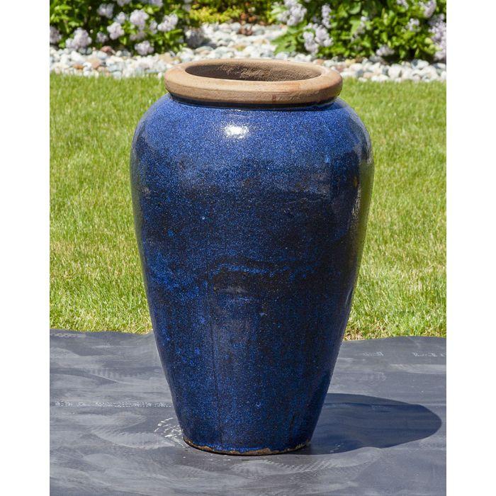 Tuscany FNT3836 Ceramic Triple Vase Complete Fountain Kit Vase Fountain Blue Thumb 