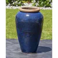 Thumbnail for Tuscany FNT3836 Ceramic Triple Vase Complete Fountain Kit Vase Fountain Blue Thumb 