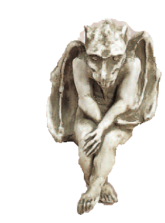 Sitting Gargoyle Cast Stone Outdoor Asian Collection Statues Tuscan 