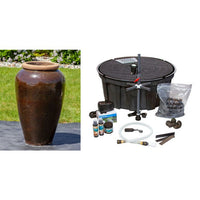 Thumbnail for Tuscany FNT3840 Ceramic Triple Vase Complete Fountain Kit Vase Fountain Blue Thumb 