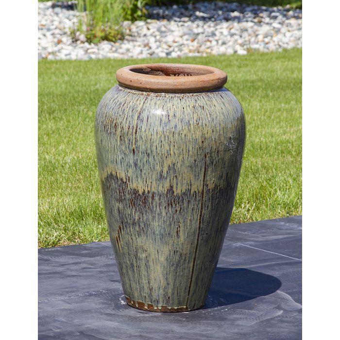 Tuscany FNT3845 Ceramic Triple Vase Complete Fountain Kit Vase Fountain Blue Thumb 