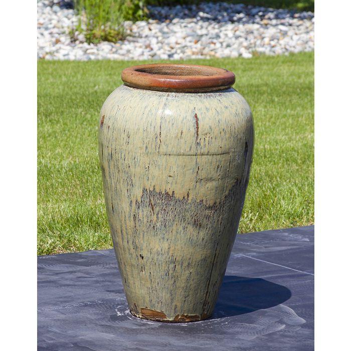 Tuscany FNT3846 Ceramic Triple Vase Complete Fountain Kit Vase Fountain Blue Thumb 