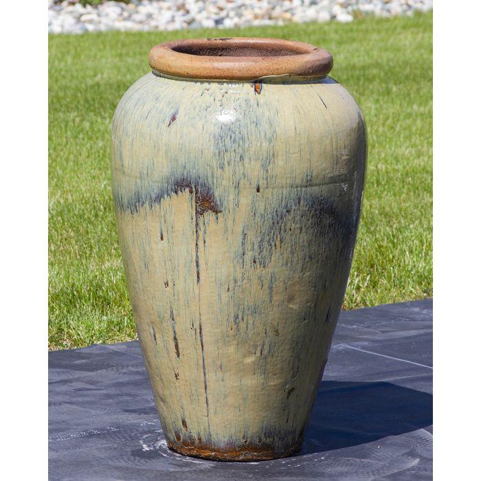 Tuscany FNT3849 Ceramic Triple Vase Complete Fountain Kit Vase Fountain Blue Thumb 