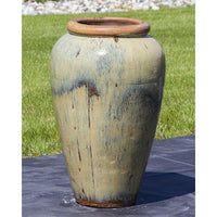 Thumbnail for Tuscany FNT3849 Ceramic Triple Vase Complete Fountain Kit Vase Fountain Blue Thumb 
