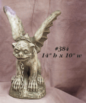 Winged Gargoyle Small Cast Stone Outdoor Asian Collection Statues Tuscan 