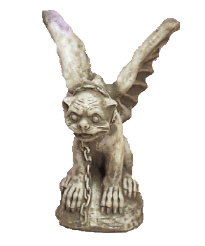 Winged Gargoyle Small Cast Stone Outdoor Asian Collection Statues Tuscan 