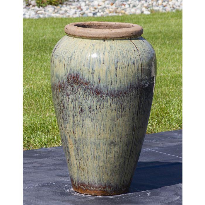 Tuscany FNT3854 Ceramic Triple Vase Complete Fountain Kit Vase Fountain Blue Thumb 