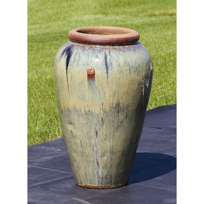 Tuscany FNT3855 Ceramic Triple Vase Complete Fountain Kit Vase Fountain Blue Thumb 