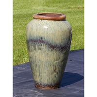 Thumbnail for Tuscany FNT3856 Ceramic Triple Vase Complete Fountain Kit Vase Fountain Blue Thumb 