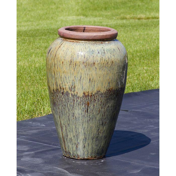 Tuscany FNT3858 Ceramic Triple Vase Complete Fountain Kit Vase Fountain Blue Thumb 