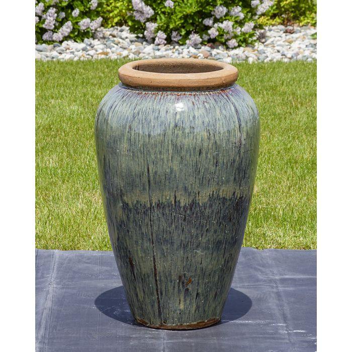 Tuscany FNT3865 Ceramic Triple Vase Complete Fountain Kit Vase Fountain Blue Thumb 