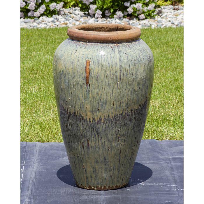 Tuscany FNT3868 Ceramic Triple Vase Complete Fountain Kit Vase Fountain Blue Thumb 