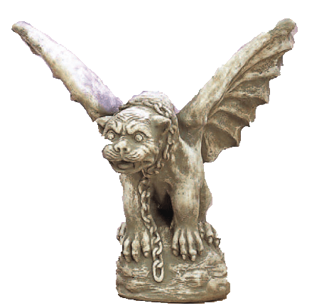 Winged Gargoyle Large Cast Stone Outdoor Asian Collections Statues Tuscan 
