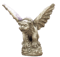 Thumbnail for Winged Gargoyle Large Cast Stone Outdoor Asian Collections Statues Tuscan 