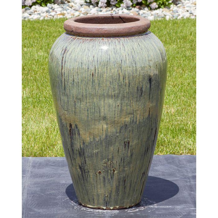 Tuscany FNT3876 Ceramic Triple Vase Complete Fountain Kit Vase Fountain Blue Thumb 