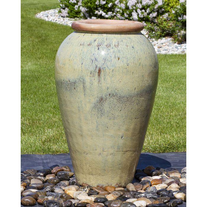 Tuscany FNT3881 Ceramic Triple Vase Complete Fountain Kit Vase Fountain Blue Thumb 