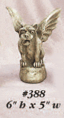 Thumbnail for Mini Winged Gargoyle Cast Stone Outdoor Asian Collection Statues Tuscan 