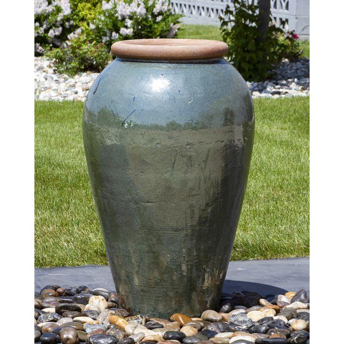 Tuscany FNT3896 Ceramic Triple Vase Complete Fountain Kit Vase Fountain Blue Thumb 
