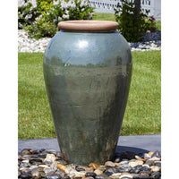 Thumbnail for Tuscany FNT3896 Ceramic Triple Vase Complete Fountain Kit Vase Fountain Blue Thumb 