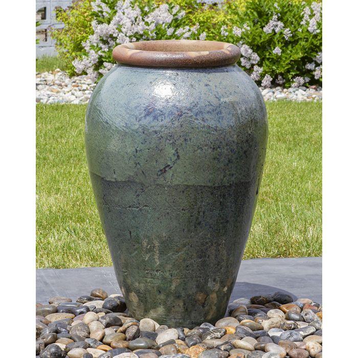 Tuscany FNT3899 Ceramic Triple Vase Complete Fountain Kit Vase Fountain Blue Thumb 