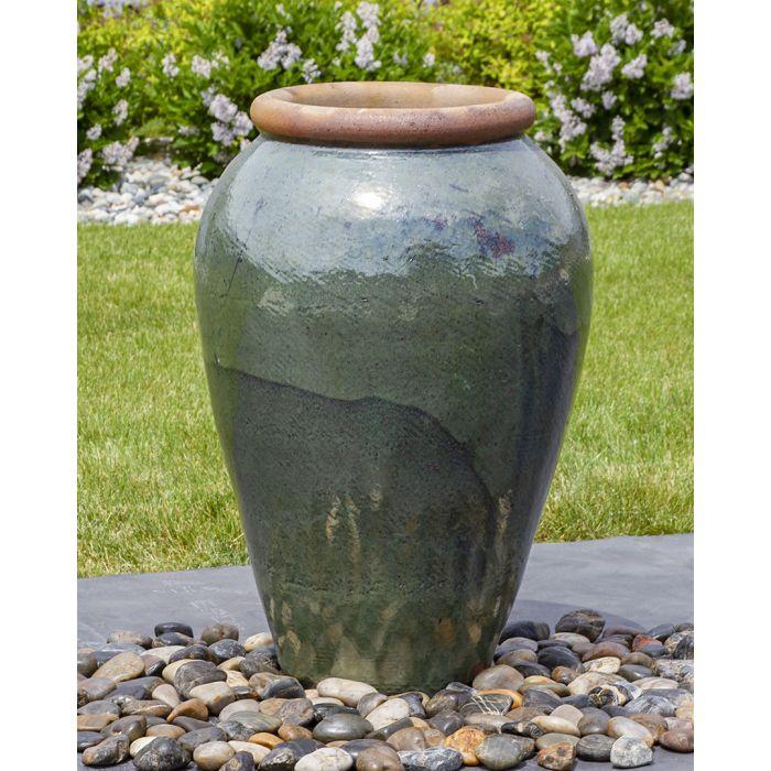 Tuscany FNT3901 Ceramic Triple Vase Complete Fountain Kit Vase Fountain Blue Thumb 