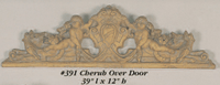 Thumbnail for Cherub Over Door Cast Stone Outdoor Asian Collection Wall Ornament Tuscan 