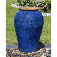 Thumbnail for Tuscany FNT3912 Ceramic Triple Vase Complete Fountain Kit Vase Fountain Blue Thumb 