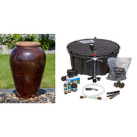 Thumbnail for Tuscany FNT3918 Ceramic Triple Vase Complete Fountain Kit Vase Fountain Blue Thumb 