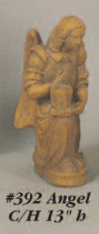 Angel Candle Holder Cast Stone Outdoor Asian Collection Wall Ornament Tuscan 