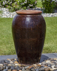 Thumbnail for Tuscany FNT3922 Ceramic Triple Vase Complete Fountain Kit Vase Fountain Blue Thumb 