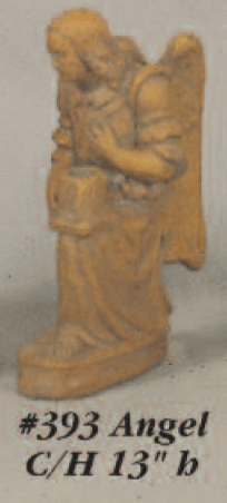 Angel Candle Holder Cast Stone Outdoor Asian Collection Wall Ornament Tuscan 