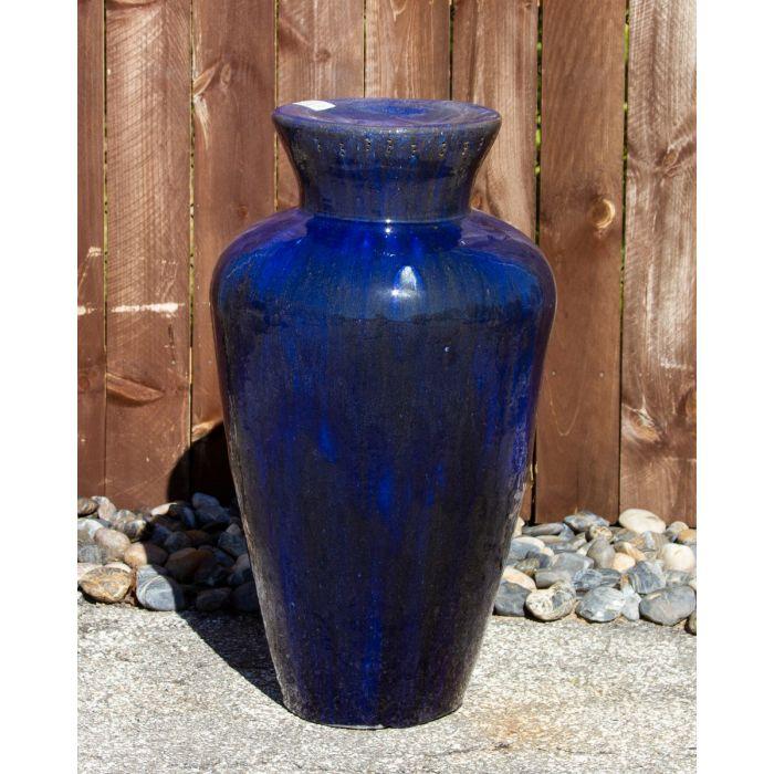 Closed Top FNT3935 Ceramic Vase Complete Fountain Kit Vase Fountain Blue Thumb 
