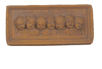 Thumbnail for Do-Re-Me Cherub Face Plaque Cast Stone Outdoor Asian Collection Wall Ornament Tuscan 