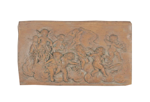 Chariot & Roses Angel Plaque Cast Stone Outdoor Asian Collection Wall Ornament Tuscan 