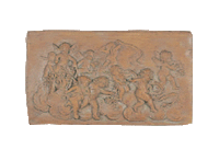 Thumbnail for Chariot & Roses Angel Plaque Cast Stone Outdoor Asian Collection Wall Ornament Tuscan 