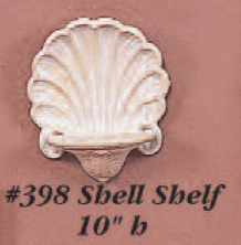 Shell Shelf Cast Stone Outdoor Asian Collection Accessories Tuscan 