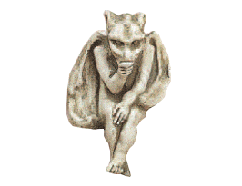 Babygoyle Sitting Cast Stone Outdoor Asian Collection Statues Tuscan 