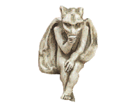 Thumbnail for Babygoyle Sitting Cast Stone Outdoor Asian Collection Statues Tuscan 