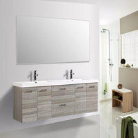 Thumbnail for Eviva Luxury 84 inch bathroom vanity with integrated acrylic sinks Vanity Eviva 