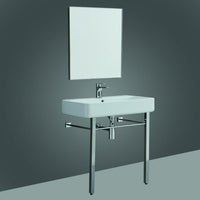 Thumbnail for EVIVA Eliza 32 Inch Italian Ceramic Console Sink with Brass Stand Bathroom Vanity Eviva 