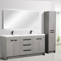 Thumbnail for Eviva Lugano 72″ Modern Double Sink Bathroom Vanity w/ White Integrated Top Vanity Eviva 