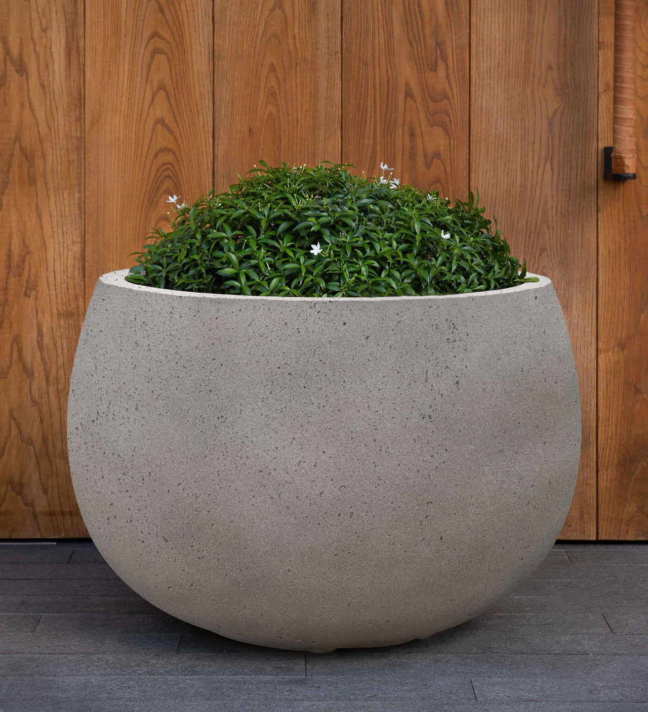 Campania International Fiber Clay Norfolk Planter - S/3 Urn/Planter Campania International Stone Grey Lite Large 